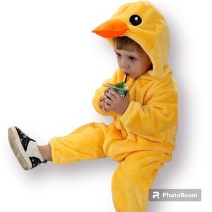 Tonwhar Yellow Duck Baby Costume – NWT Halloween Hooded Outfit